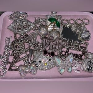 25pc mix junk charms ( silver )